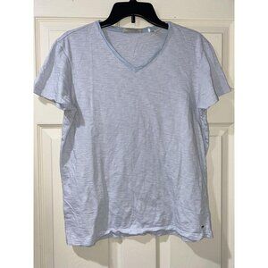 Scotch & Soda Maison Scotch Shirt  Women Textured Tee Blue Size M Cotton